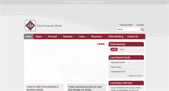 Desktop Screenshot of firstsecurityks.com